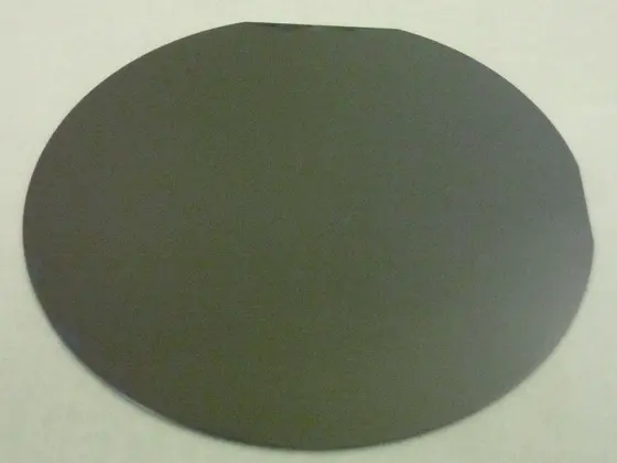 Four-inch silicon wafer after silicon dioxide film deposition