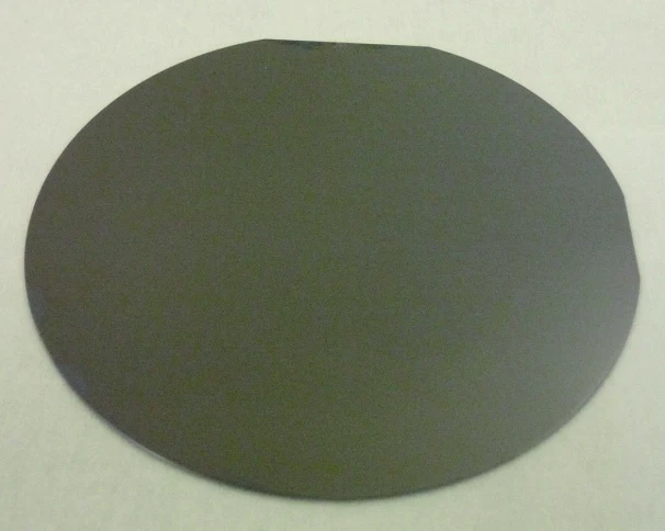 Four-inch silicon wafer after silicon dioxide film deposition