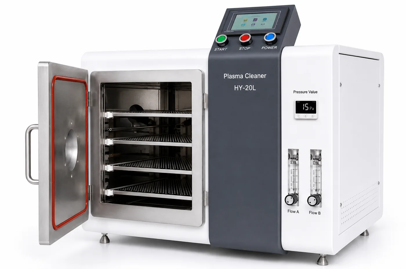 HY-20L open chamber with multi-level sample trays