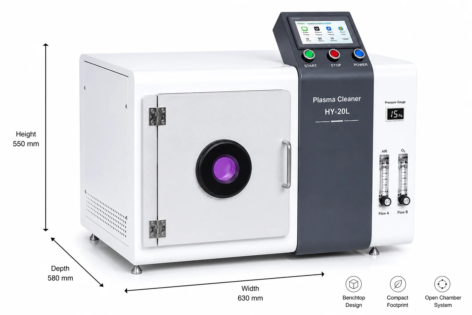 HY-20L system dimensions and footprint