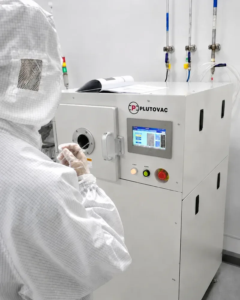 PLUTO-30 installed and running in a cleanroom