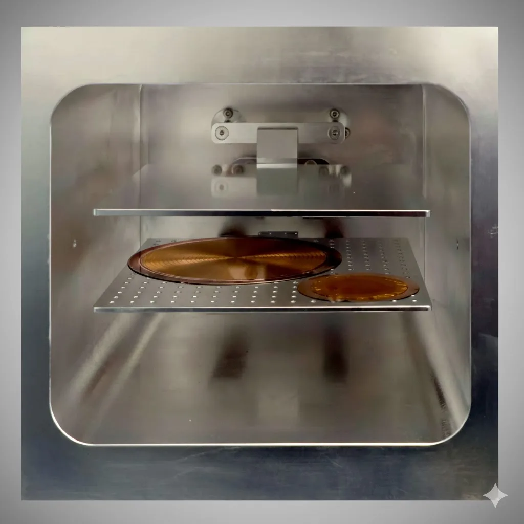 PLUTO-F chamber interior with flat plate electrode